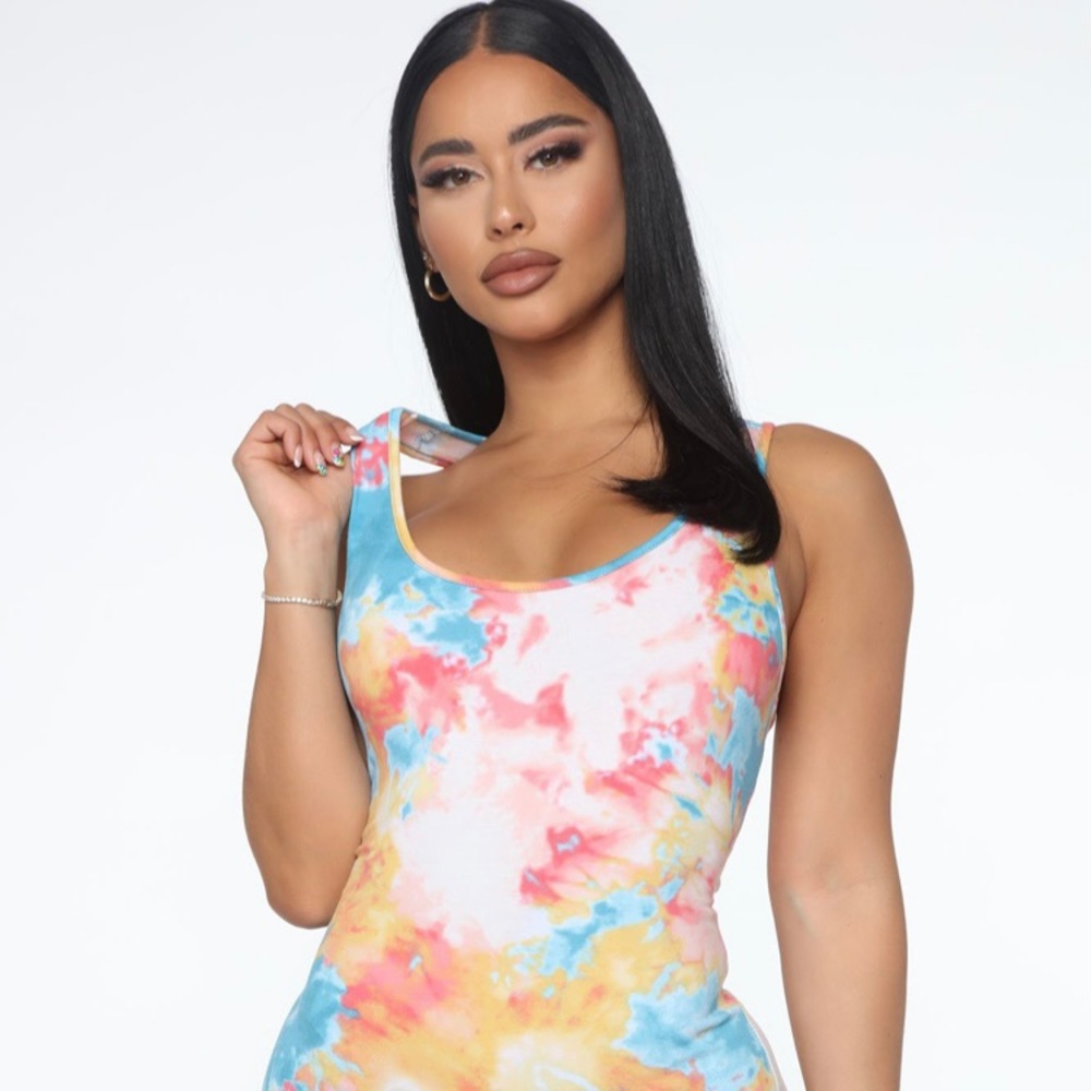 Tie Dye Mini Dress